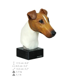 Foksterier szorstkowłosy ręcznie pomalowana statuetka Art-Dog